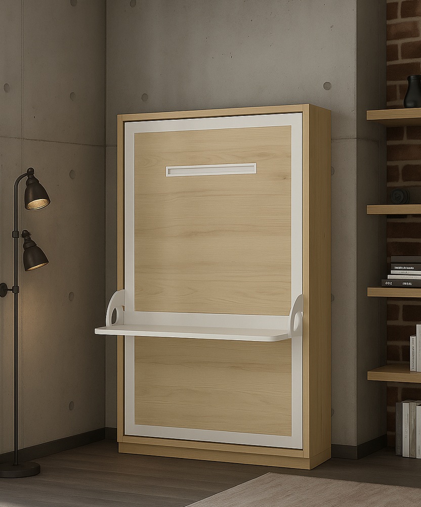 Cama abatible vertical con escritorio nova