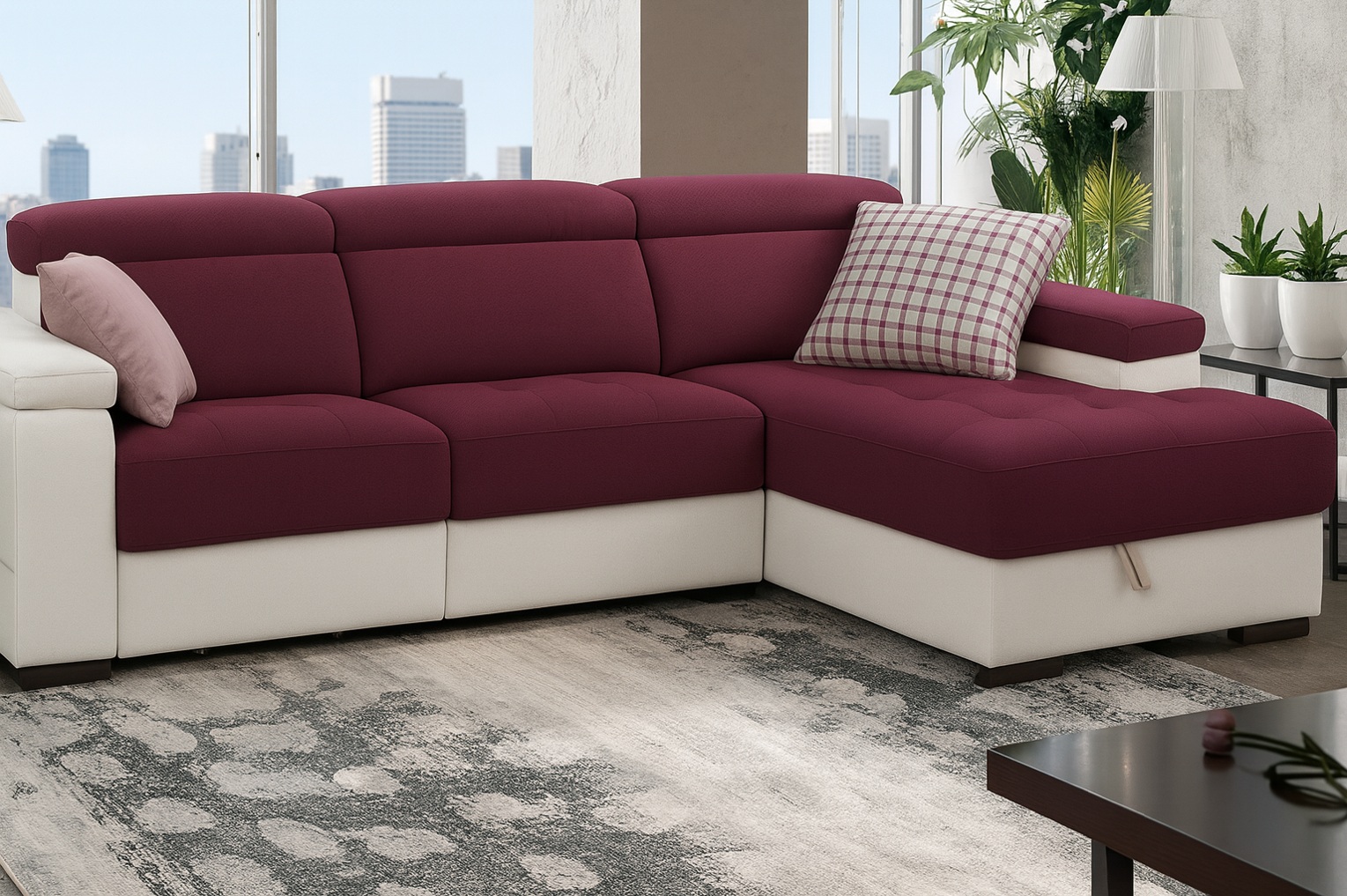 SOFA CHAISE LONGUE MAGNUM ASIENTOS VISCOELASTICA