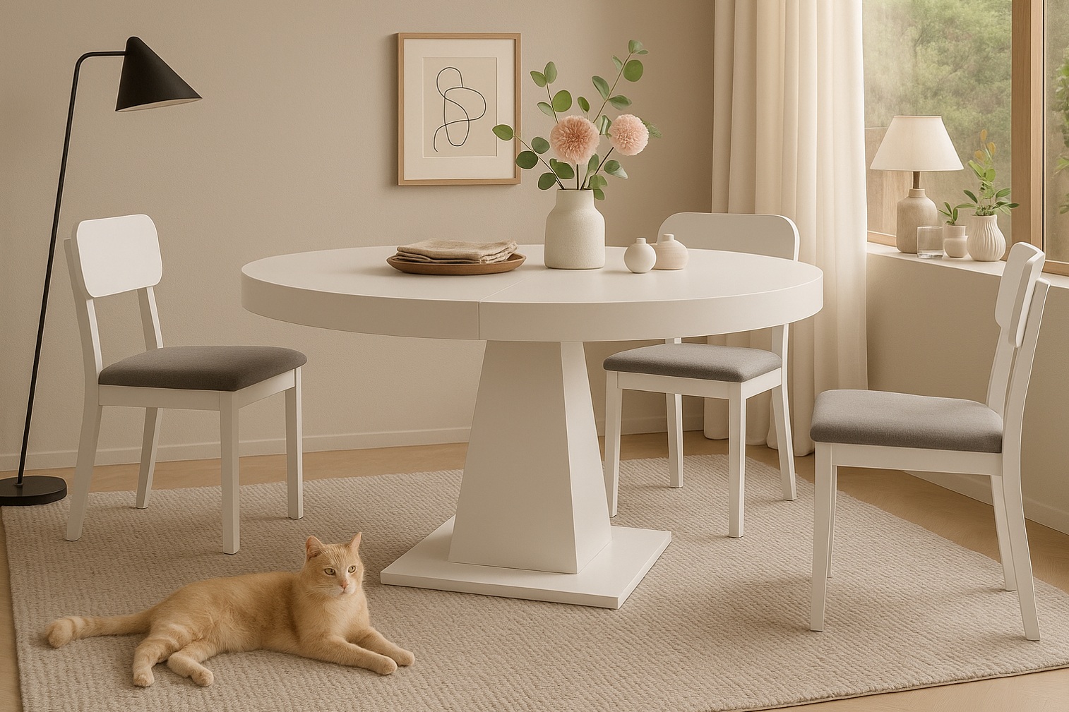 Mesa de comedor lacada Art608L - Imagen 2