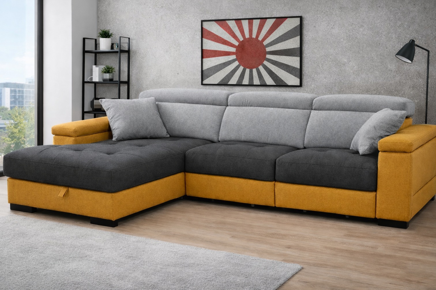 SOFA CHAISE LONGUE MAGNUM ASIENTOS VISCOELASTICA