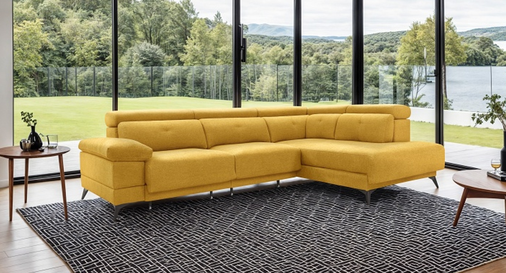 Sofa con chaise longue terminal Egypto