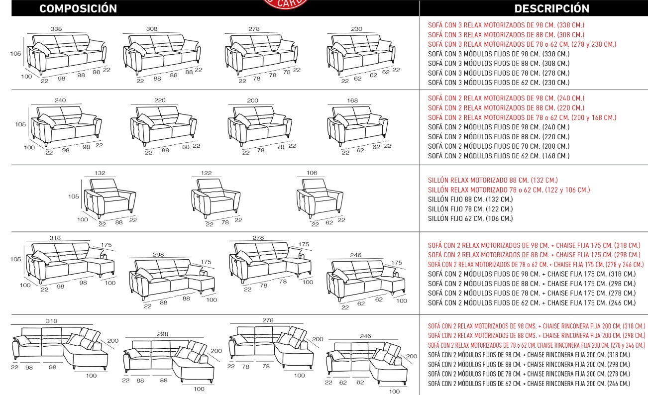 SOFA RELAX CARDIO GIO SUPRA - Imagen 4