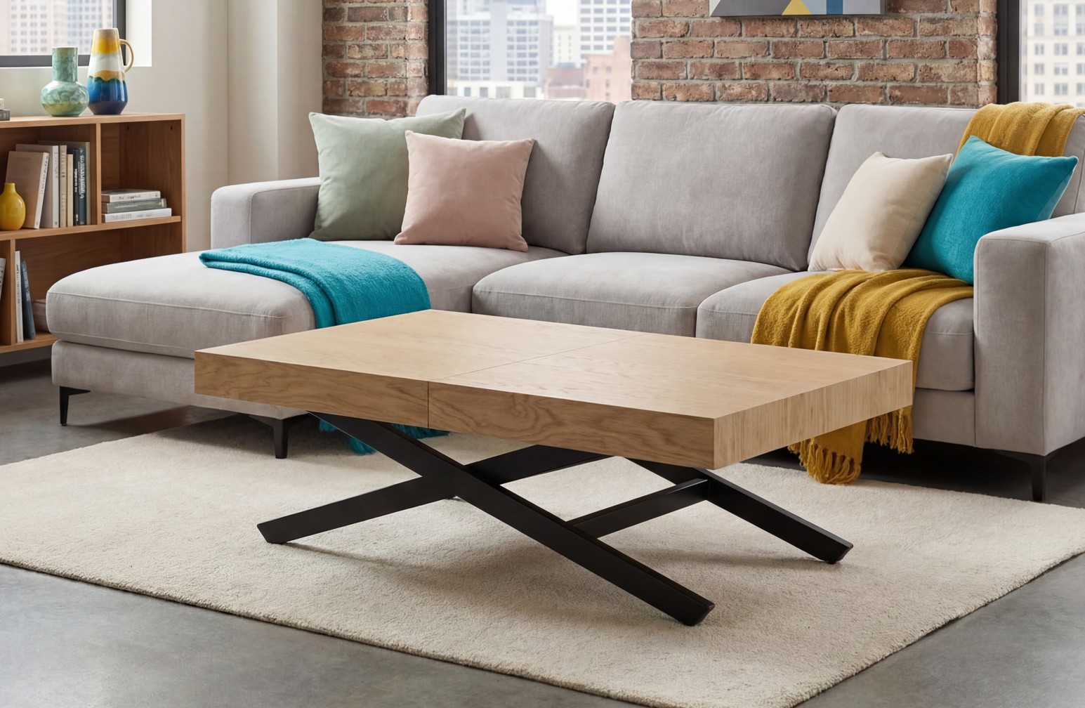 Mesa de centro convertible mod.710.