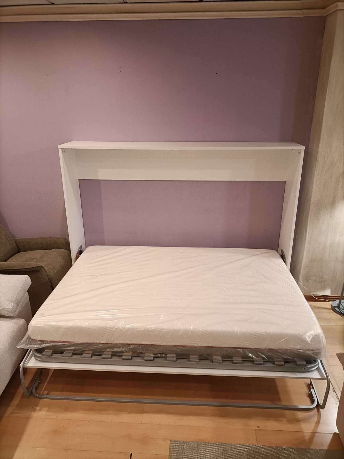 Cama abatible de matrimonio 135x190. Liquidacion - Imagen 4