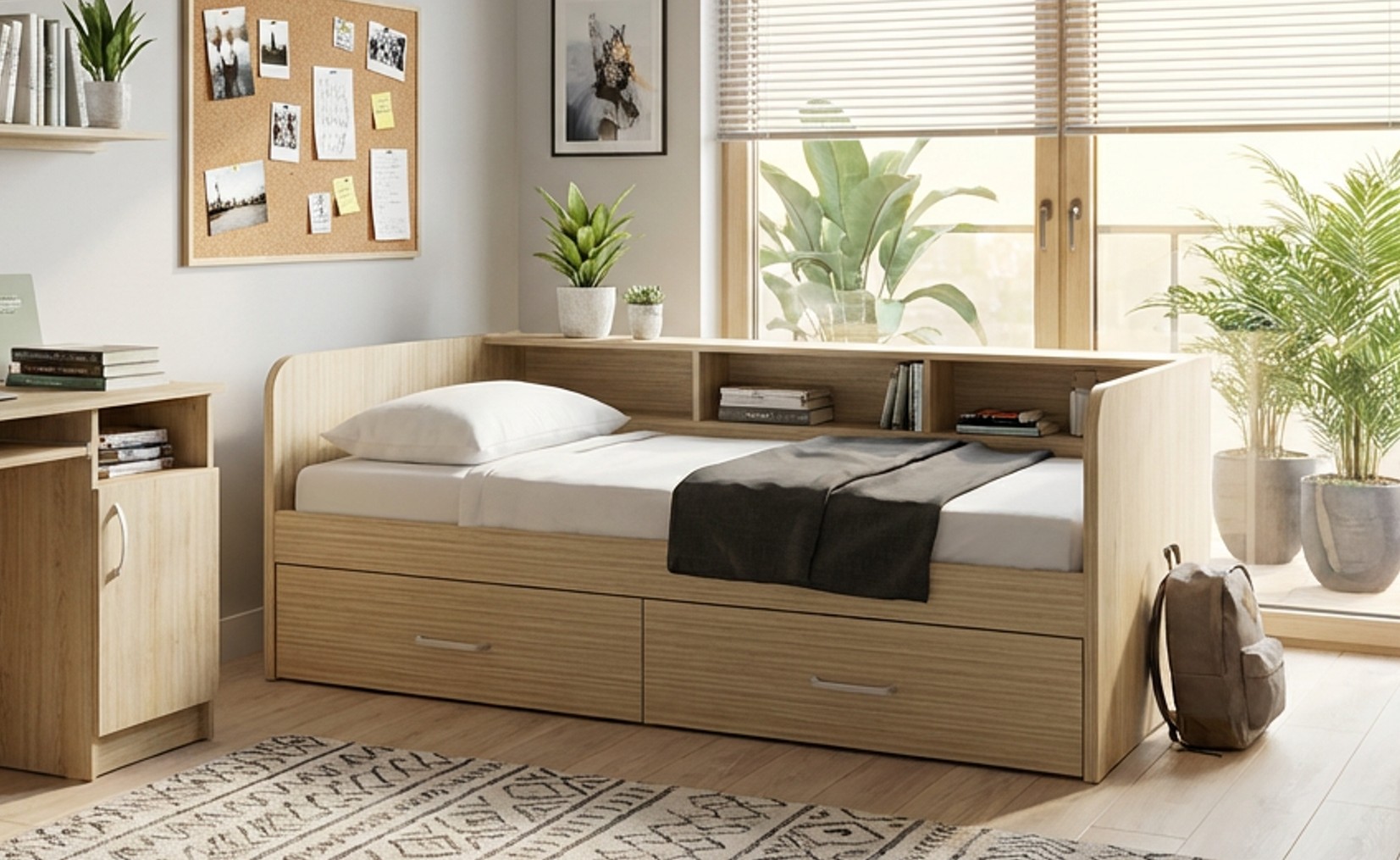 Cama juvenil con estanteria @Ros - Imagen 2