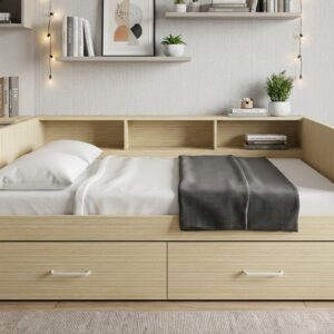 Cama juvenil con estanteria @Ros