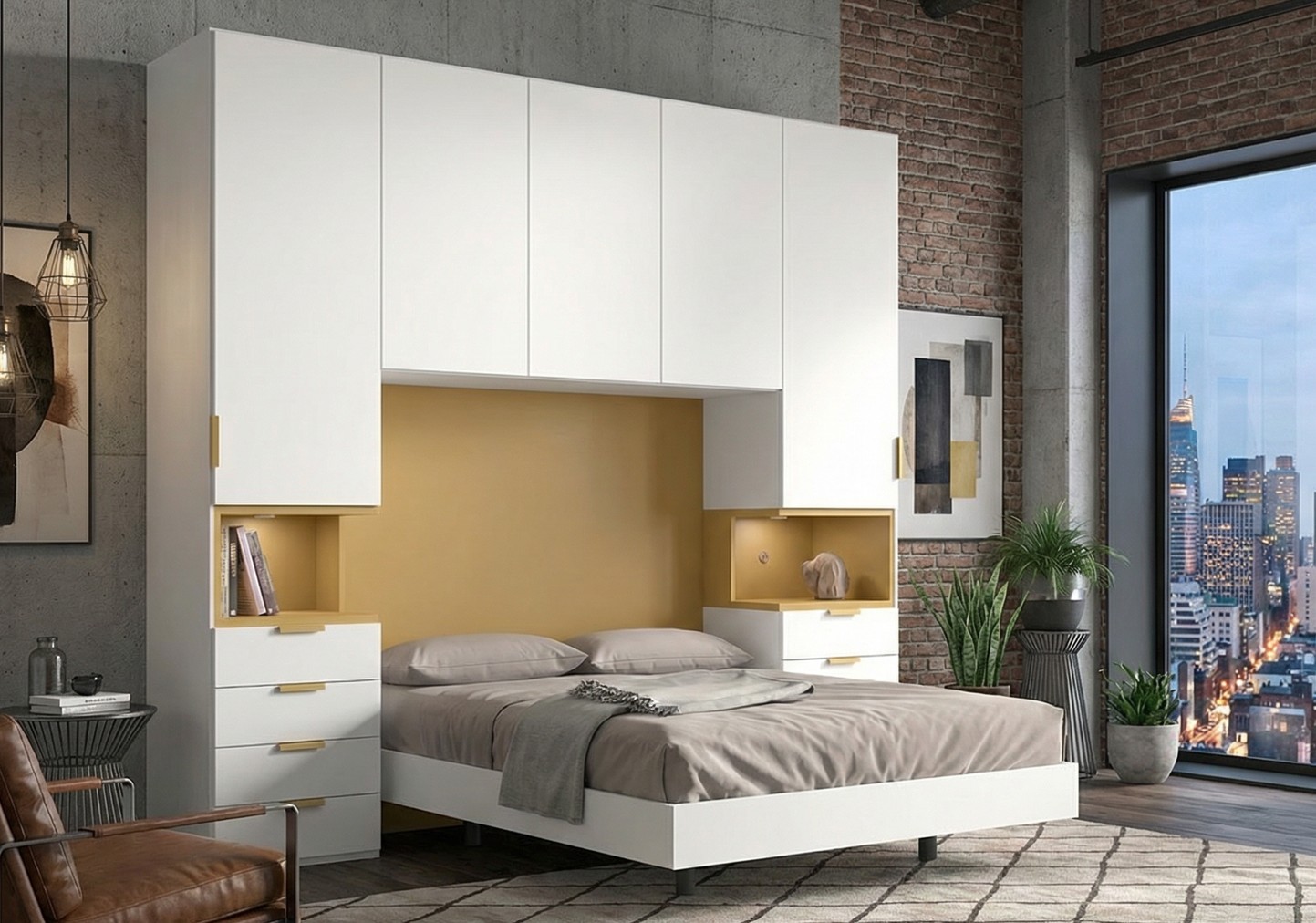 Dormitorio puente de matrimonio luxor