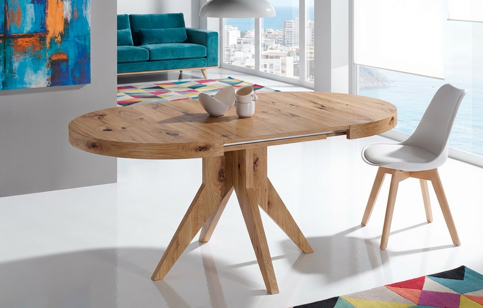 Mesa extensible de comedor Grey - Imagen 2