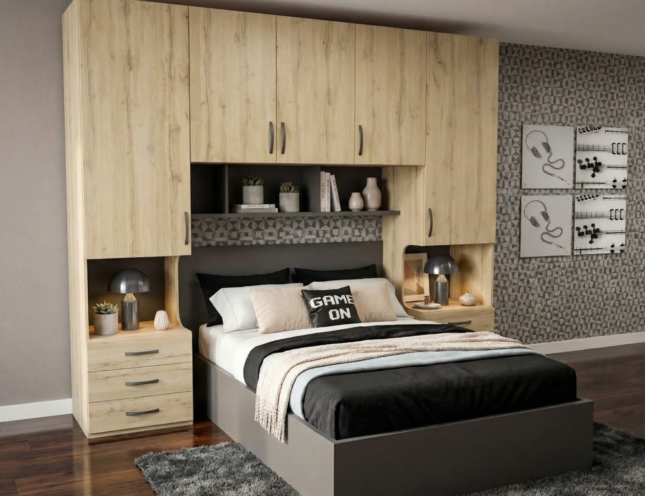 Dormitorio de matrimonio a medida Moduls3.