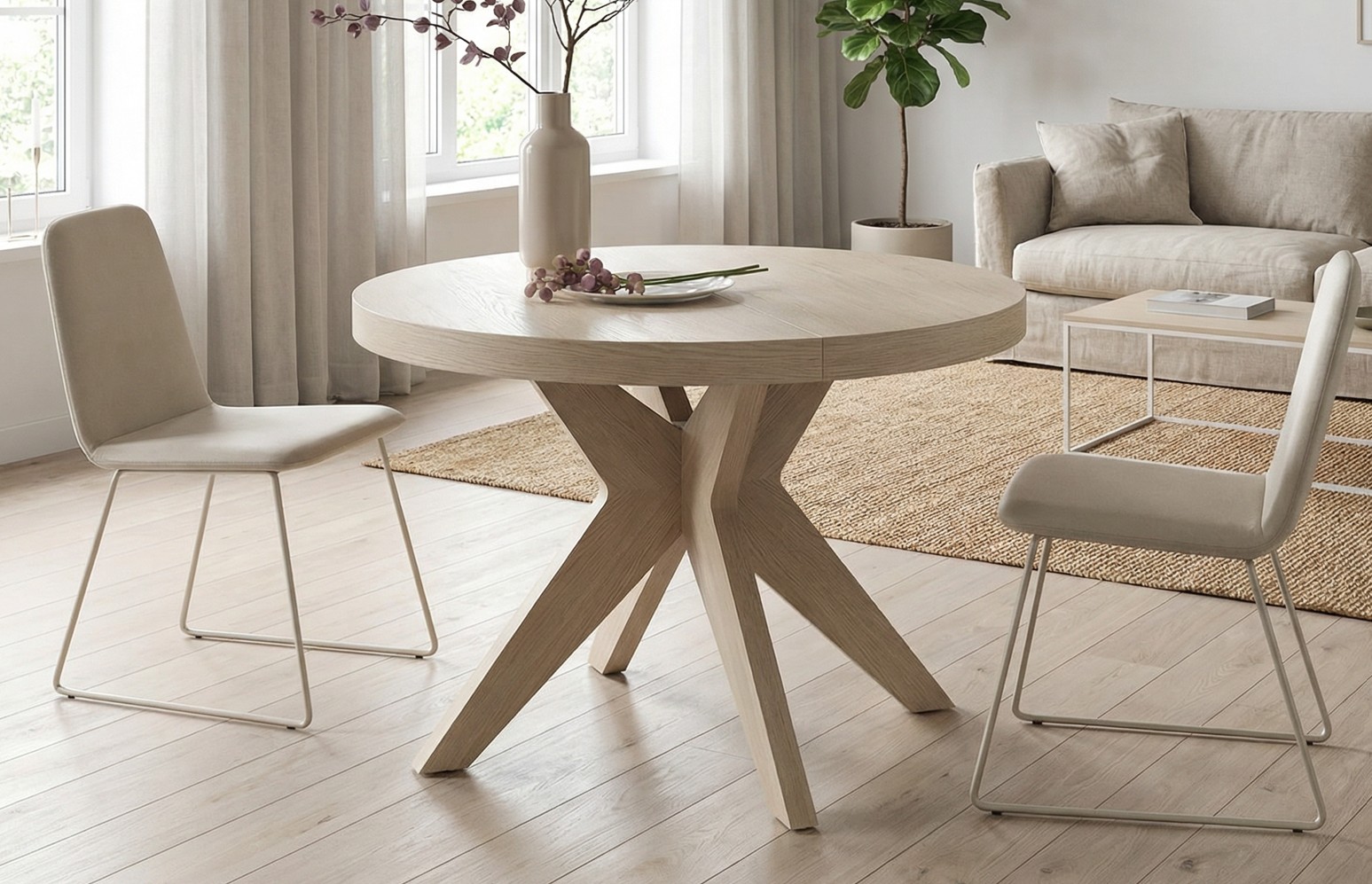 Mesa extensible de comedor Anna - Imagen 6