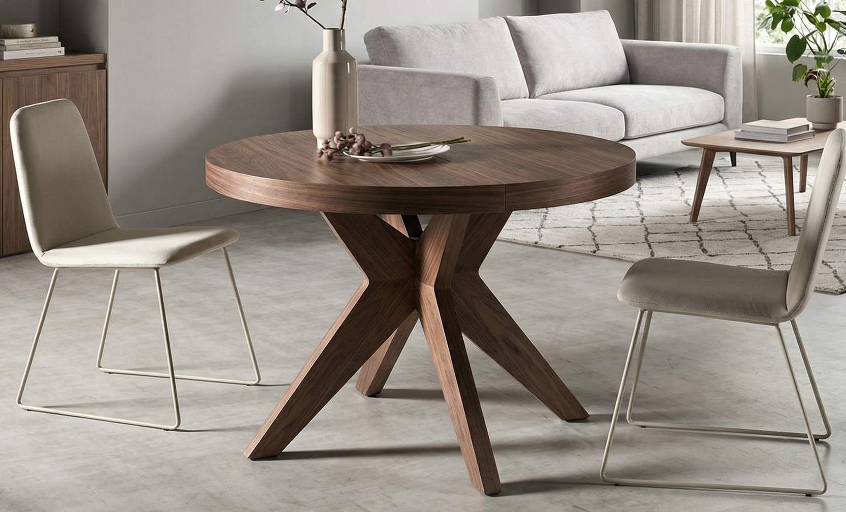 Mesa extensible de comedor Anna