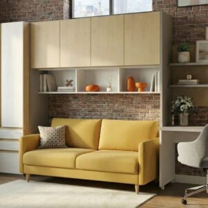 Composición estudio con sofá cama italiano