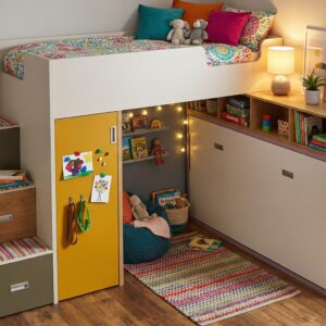 Litera con cama abatible ros.