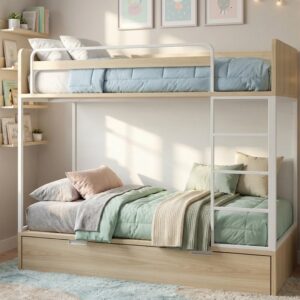 LITERA CON CAMA EXTRAIBLE.