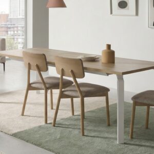 Mesa de comedor extensible Arc.