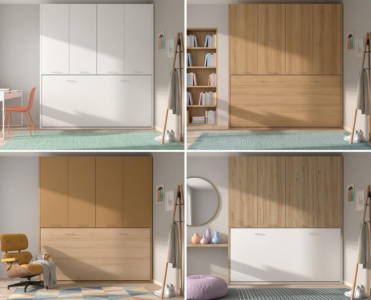 CAMA ABATIBLE CON ARMARIO SUPERIOR BSC4. - Imagen 5