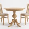 Mesa de comedor extensible Arte 100 redonda con pie central