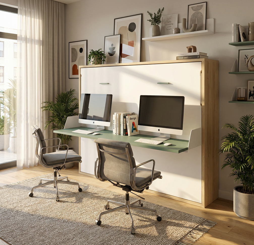 cama abatible vertical con apertura hidráulica