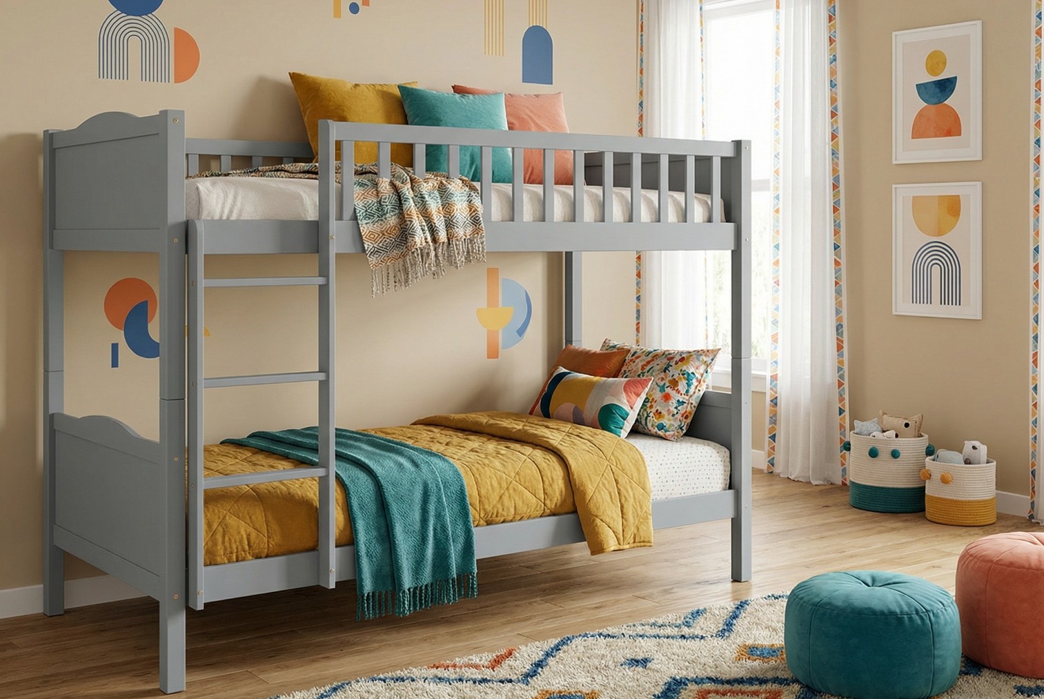 Litera juvenil de madera maciza - Imagen 2