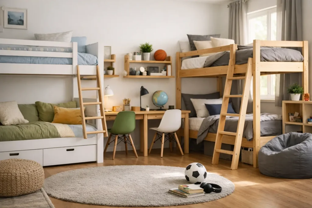 Muebles juveniles para habitaciones compartidas