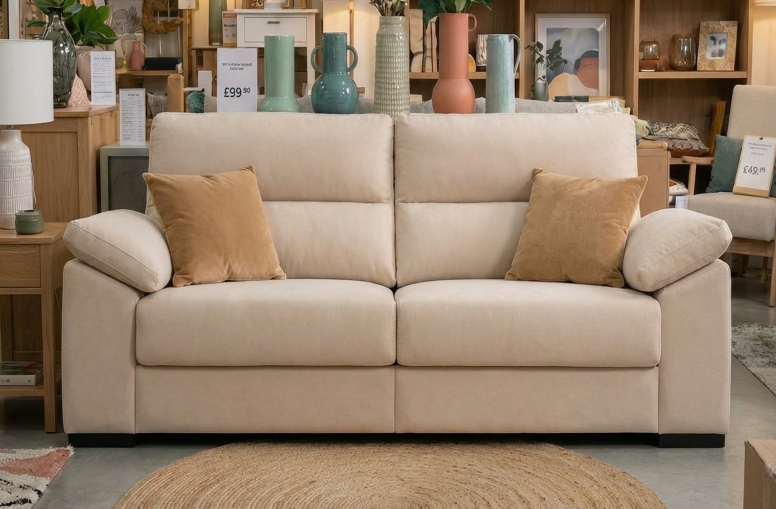 Sofa con asientos deslizantes ekai184.