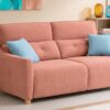 Sofá cama italiano Gio cerrado con colchón de 18 cm
