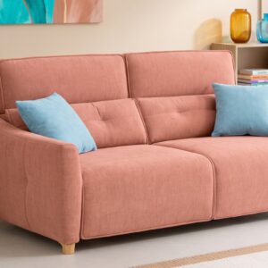 Sofá cama italiano Gio cerrado con colchón de 18 cm