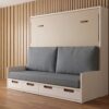 Cama abatible con sofá 150 de matrimonio