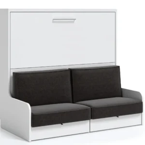 Cama abatible con sofá Nova120 abierta