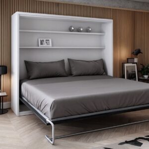 Cama abatible horizontal Nova con estantería interior