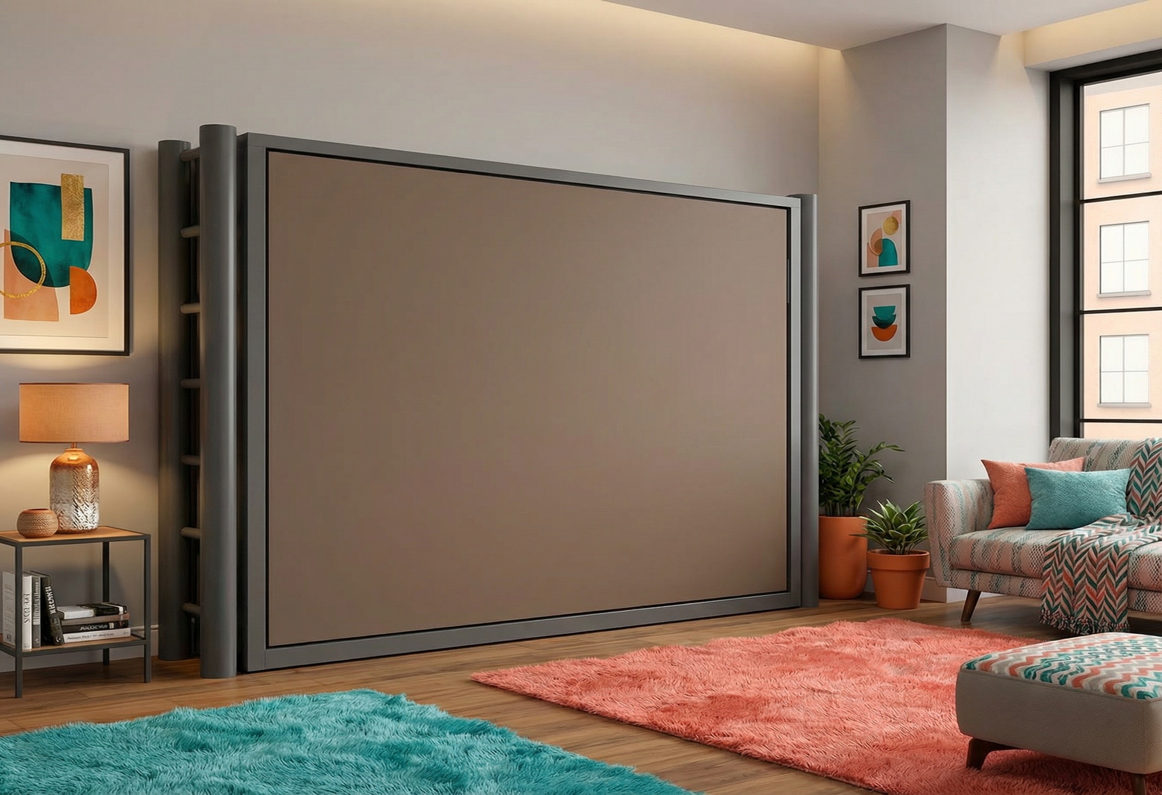 Cama abatible horizontal NYC 140x190 en Badalona y Barcelona