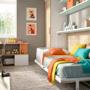 Cama abatible horizontal RMB 90x190 abierta