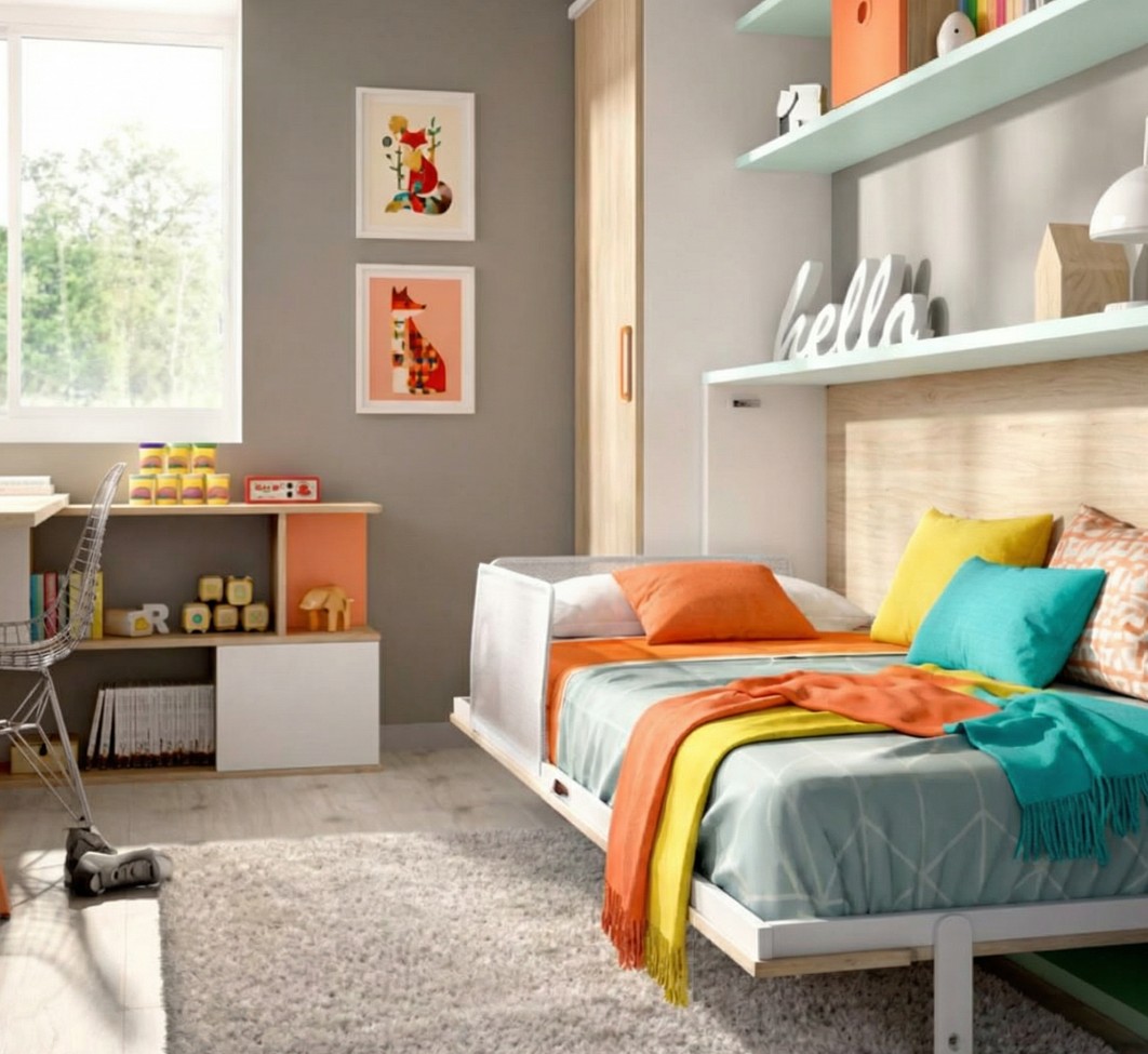 Cama abatible horizontal RMB 90x190 abierta