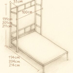 Cama abatible vertical NyC 90x190 metálica en Badalona y Barcelona