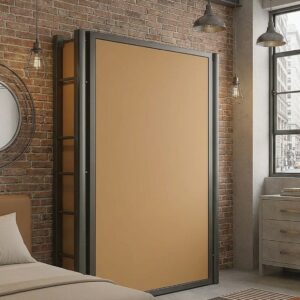 Cama abatible vertical NYC 105x190 individual con estructura metálica