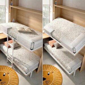 Detalle de litera abatible Cama Fácil RMBO