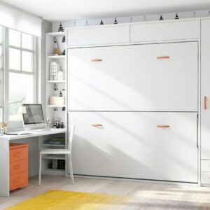 Litera abatible horizontal 90x190 con escritorio F409