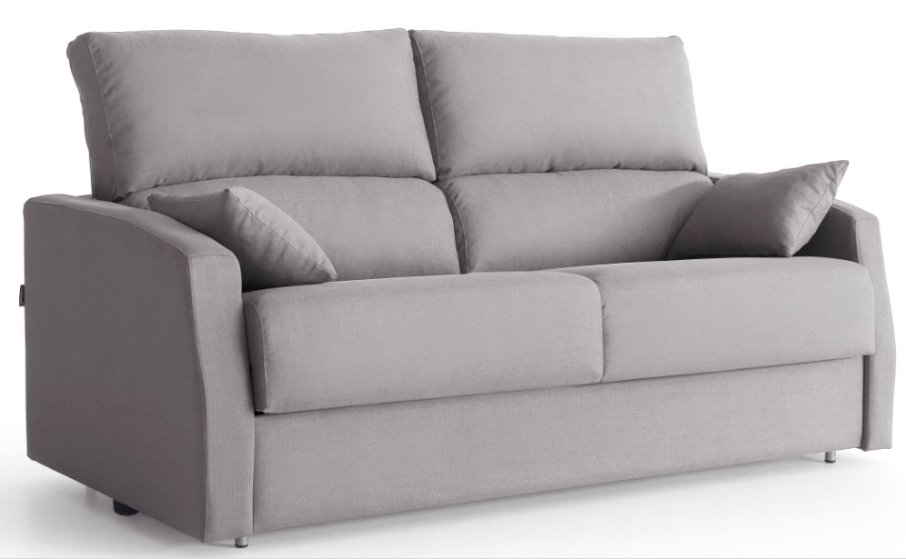 Sofá cama italiano Petit 140x190 cerrado en color gris