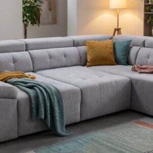 Sofá rinconera Kimmit con chaiselongue y muelles ensacados