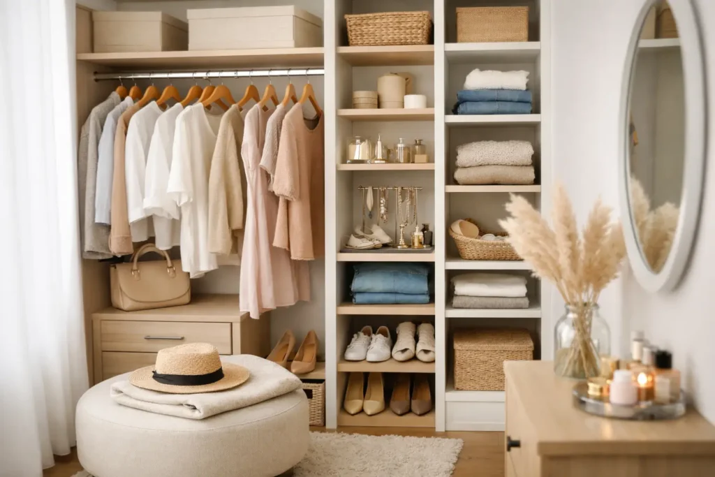 12 ideas para vestidor pequeño que sí funcionan