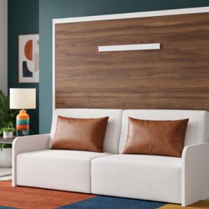 Cama abatible horizontal 150×190 con sofá incorporado Nova