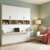 Cama abatible 105x190 con mesa estudio Outlet cerrada