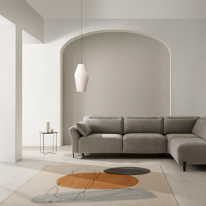 Chaiselongue Aloe Reyes Ordoñez en tapizado gris