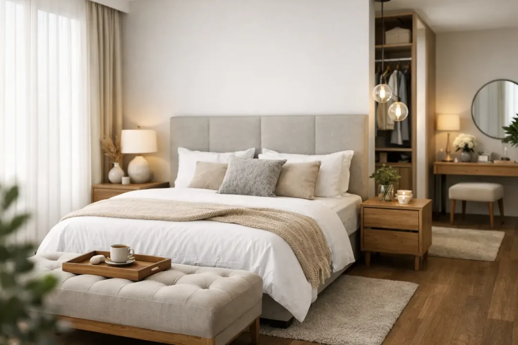 Cómo montar un dormitorio de matrimonio completo