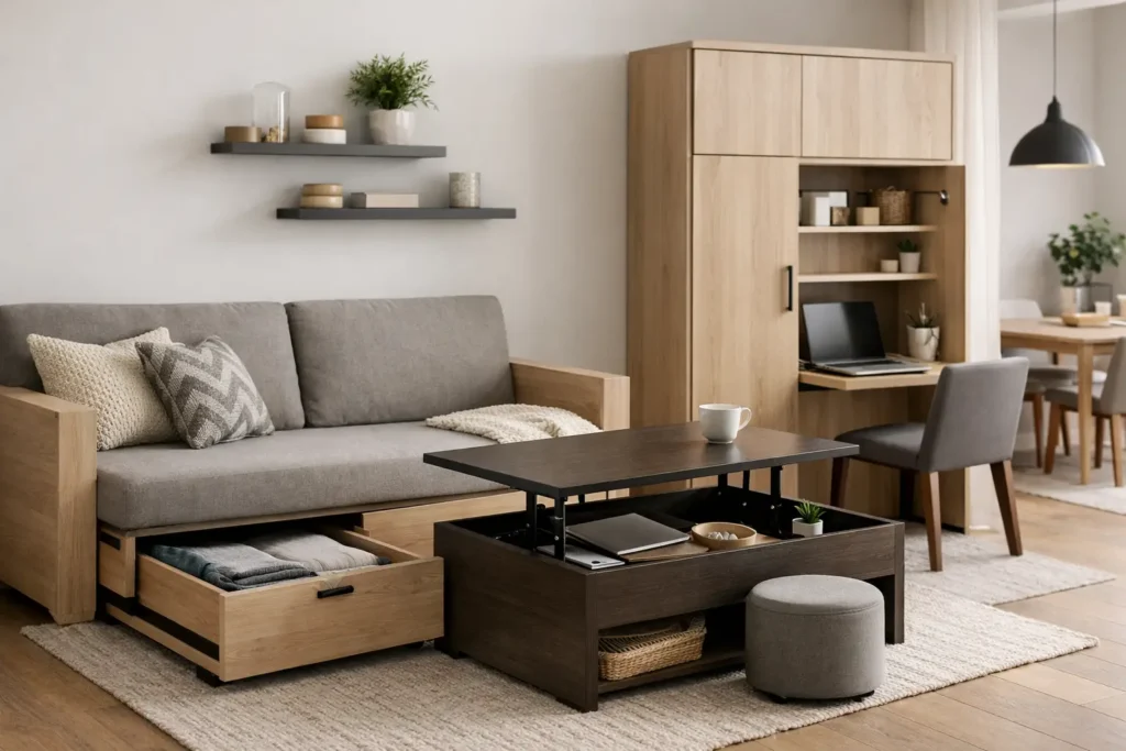 Guía de muebles multifuncionales para el hogar