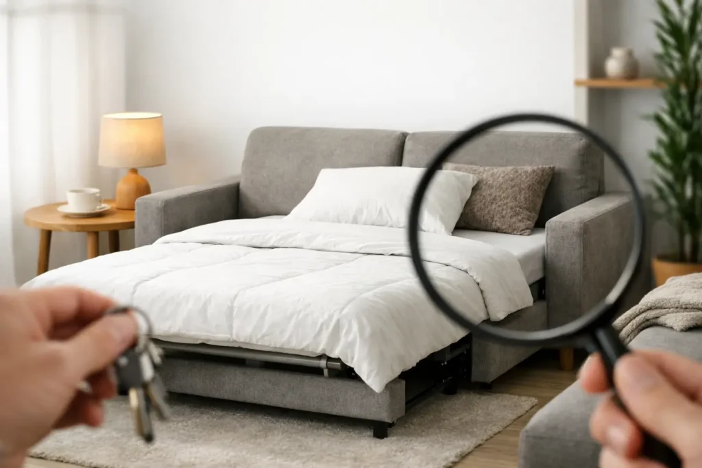 Review sofá cama compacto: qué mirar