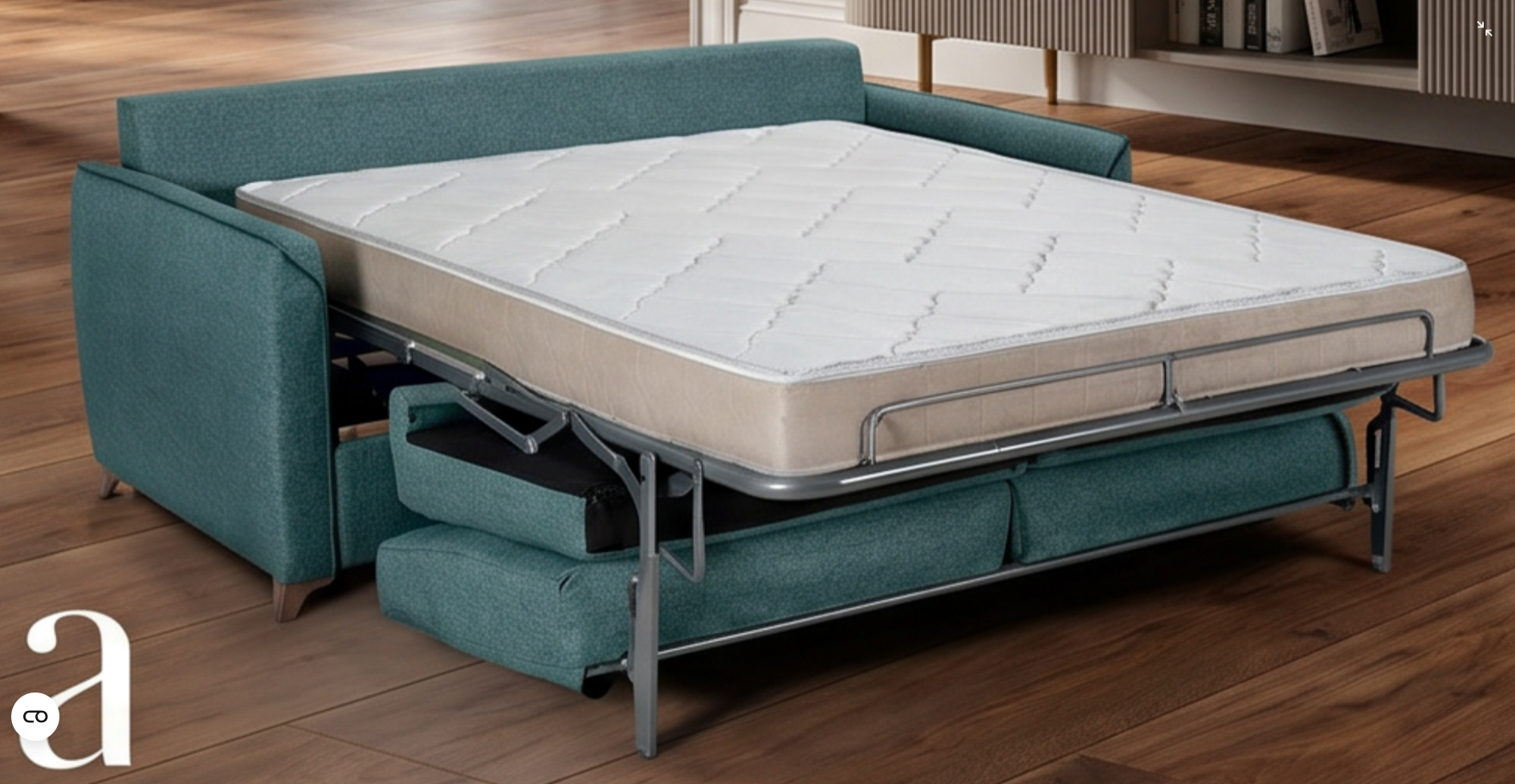 Sofa cama italiana con chaise longue Sylvia - Imagen 4