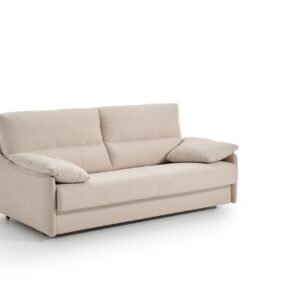 Sofá cama Verona beige visto en perspectiva
