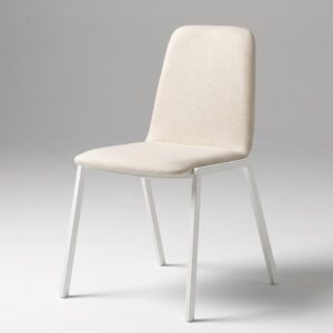 Silla de comedor Marni de Pemi vista frontal, tapizado antimanchas