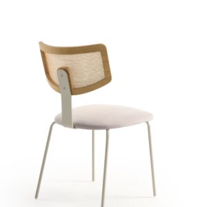 Silla Poma detalle del respaldo de rejilla